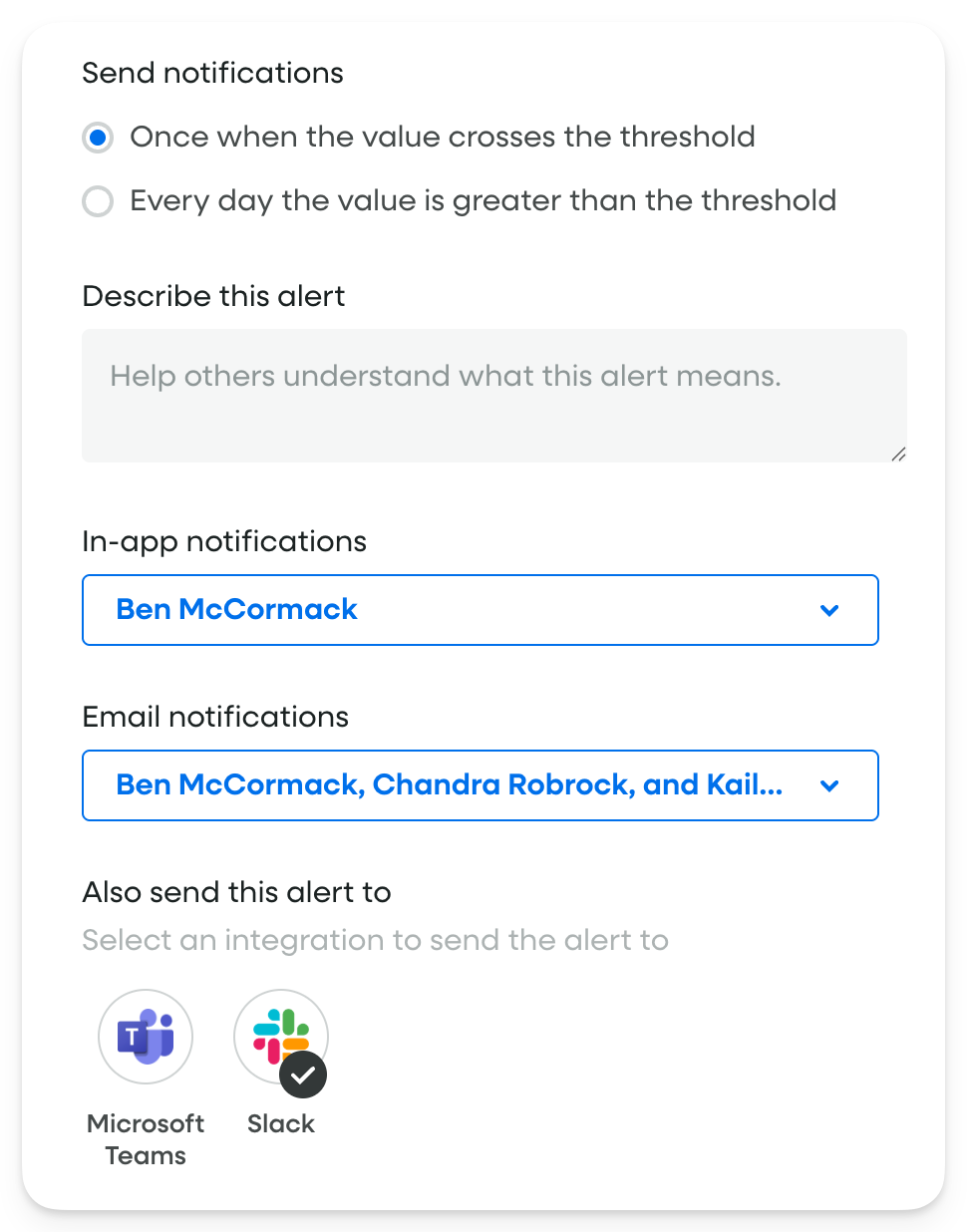 Metric Alert Subscription Options 485px