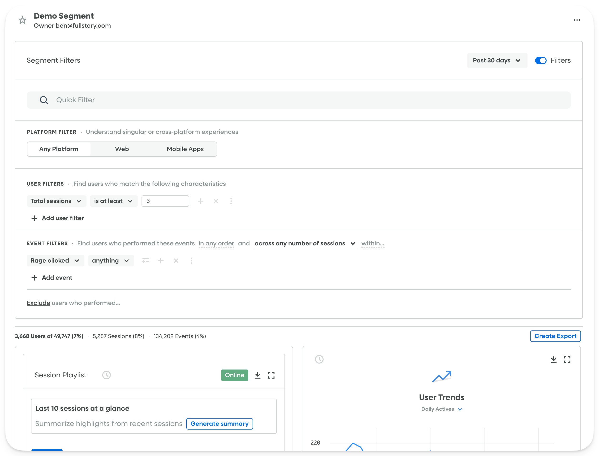 Segments - Demo Segment
