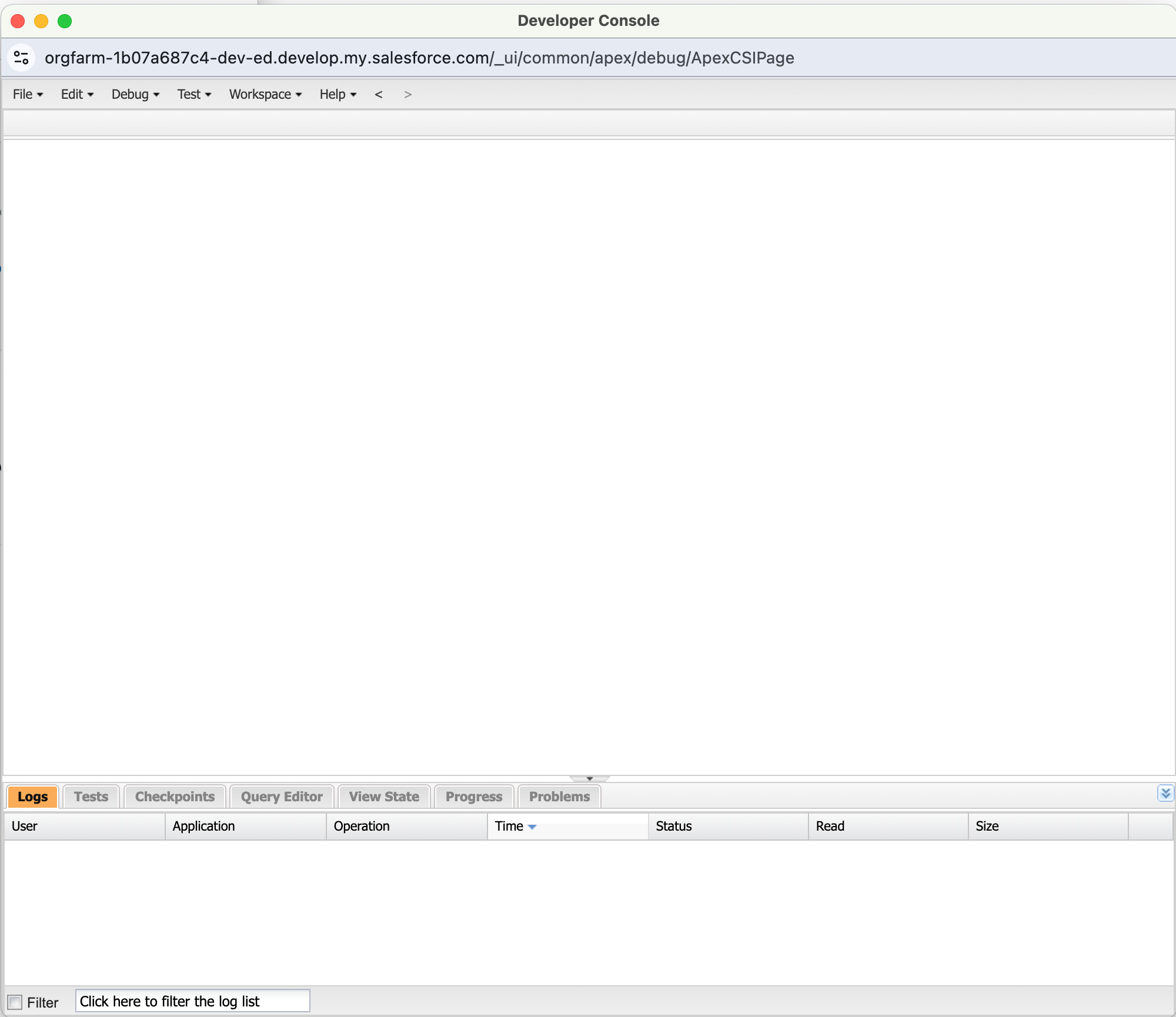 Salesforce Fullstory App - Developer Console